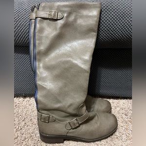 Gray size 10 knee high Target boots